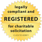 Registered for charitable solicitation badge